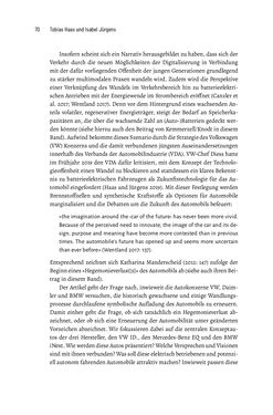 Image of the Page - 70 - in Baustelle Elektromobilität - Sozialwissenschaftliche Perspektiven auf die Transformation der (Auto-)Mobilität