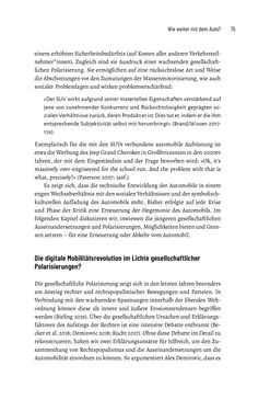 Image of the Page - 75 - in Baustelle Elektromobilität - Sozialwissenschaftliche Perspektiven auf die Transformation der (Auto-)Mobilität