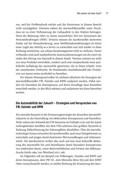 Bild der Seite - 77 - in Baustelle Elektromobilität - Sozialwissenschaftliche Perspektiven auf die Transformation der (Auto-)Mobilität