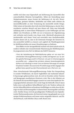 Image of the Page - 86 - in Baustelle Elektromobilität - Sozialwissenschaftliche Perspektiven auf die Transformation der (Auto-)Mobilität