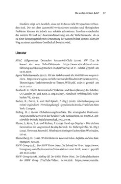 Image of the Page - 87 - in Baustelle Elektromobilität - Sozialwissenschaftliche Perspektiven auf die Transformation der (Auto-)Mobilität