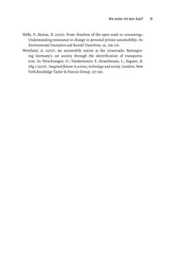 Image of the Page - 91 - in Baustelle Elektromobilität - Sozialwissenschaftliche Perspektiven auf die Transformation der (Auto-)Mobilität