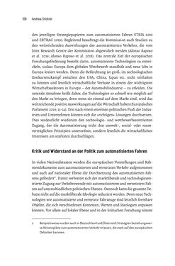 Image of the Page - 108 - in Baustelle Elektromobilität - Sozialwissenschaftliche Perspektiven auf die Transformation der (Auto-)Mobilität
