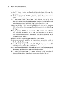 Image of the Page - 160 - in Baustelle Elektromobilität - Sozialwissenschaftliche Perspektiven auf die Transformation der (Auto-)Mobilität