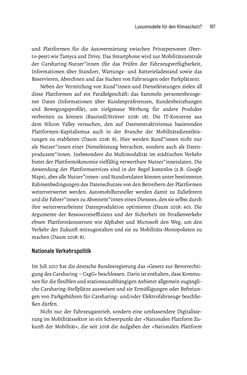 Image of the Page - 167 - in Baustelle Elektromobilität - Sozialwissenschaftliche Perspektiven auf die Transformation der (Auto-)Mobilität