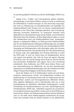 Image of the Page - 172 - in Baustelle Elektromobilität - Sozialwissenschaftliche Perspektiven auf die Transformation der (Auto-)Mobilität