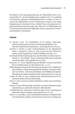 Image of the Page - 177 - in Baustelle Elektromobilität - Sozialwissenschaftliche Perspektiven auf die Transformation der (Auto-)Mobilität