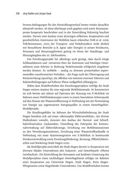 Image of the Page - 200 - in Baustelle Elektromobilität - Sozialwissenschaftliche Perspektiven auf die Transformation der (Auto-)Mobilität