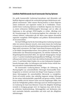 Bild der Seite - 220 - in Baustelle Elektromobilität - Sozialwissenschaftliche Perspektiven auf die Transformation der (Auto-)Mobilität