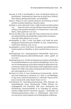 Image of the Page - 303 - in Baustelle Elektromobilität - Sozialwissenschaftliche Perspektiven auf die Transformation der (Auto-)Mobilität