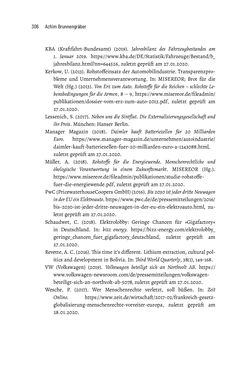 Bild der Seite - 306 - in Baustelle Elektromobilität - Sozialwissenschaftliche Perspektiven auf die Transformation der (Auto-)Mobilität