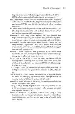 Image of the Page - 325 - in Baustelle Elektromobilität - Sozialwissenschaftliche Perspektiven auf die Transformation der (Auto-)Mobilität