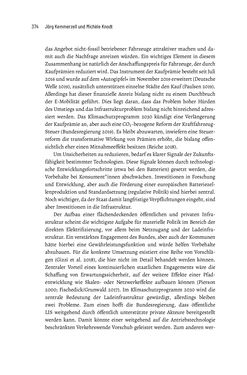 Image of the Page - 374 - in Baustelle Elektromobilität - Sozialwissenschaftliche Perspektiven auf die Transformation der (Auto-)Mobilität