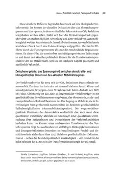 Image of the Page - 391 - in Baustelle Elektromobilität - Sozialwissenschaftliche Perspektiven auf die Transformation der (Auto-)Mobilität