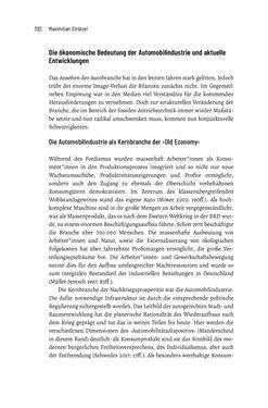 Image of the Page - 392 - in Baustelle Elektromobilität - Sozialwissenschaftliche Perspektiven auf die Transformation der (Auto-)Mobilität