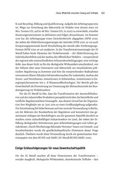 Image of the Page - 403 - in Baustelle Elektromobilität - Sozialwissenschaftliche Perspektiven auf die Transformation der (Auto-)Mobilität