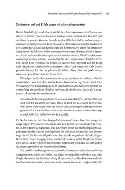 Image of the Page - 425 - in Baustelle Elektromobilität - Sozialwissenschaftliche Perspektiven auf die Transformation der (Auto-)Mobilität