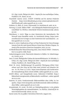 Image of the Page - 437 - in Baustelle Elektromobilität - Sozialwissenschaftliche Perspektiven auf die Transformation der (Auto-)Mobilität