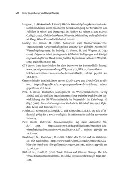 Image of the Page - 438 - in Baustelle Elektromobilität - Sozialwissenschaftliche Perspektiven auf die Transformation der (Auto-)Mobilität