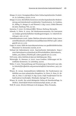 Image of the Page - 439 - in Baustelle Elektromobilität - Sozialwissenschaftliche Perspektiven auf die Transformation der (Auto-)Mobilität