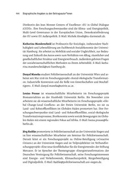Image of the Page - 444 - in Baustelle Elektromobilität - Sozialwissenschaftliche Perspektiven auf die Transformation der (Auto-)Mobilität