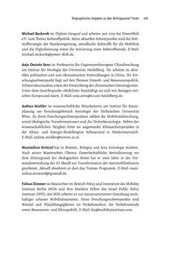 Image of the Page - 445 - in Baustelle Elektromobilität - Sozialwissenschaftliche Perspektiven auf die Transformation der (Auto-)Mobilität