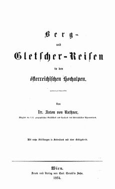 Image of the Page - I - in Berg- und Gletscher-Reisen in den österreichischen Hochalpen