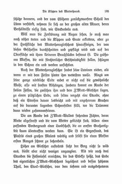 Bild der Seite - 185 - in Berg- und Gletscherfahrten in den Alpen in den Jahren 1860 bis 1869