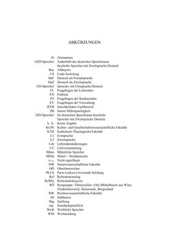 Image of the Page - (000011) - in Bewertungen – Erwartungen – Gebrauch - Sprachgebrauchsnormen zur inneren Mehrsprachigkeit an der Universität