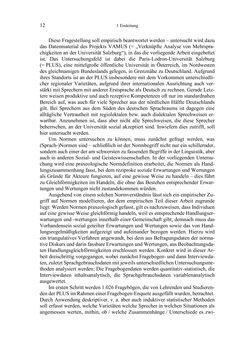 Image of the Page - 12 - in Bewertungen – Erwartungen – Gebrauch - Sprachgebrauchsnormen zur inneren Mehrsprachigkeit an der Universität