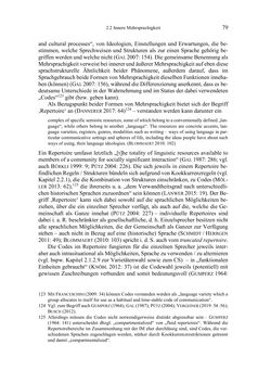 Image of the Page - 79 - in Bewertungen – Erwartungen – Gebrauch - Sprachgebrauchsnormen zur inneren Mehrsprachigkeit an der Universität