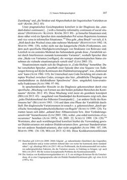 Image of the Page - 107 - in Bewertungen – Erwartungen – Gebrauch - Sprachgebrauchsnormen zur inneren Mehrsprachigkeit an der Universität