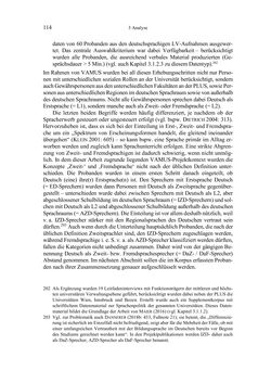 Image of the Page - 114 - in Bewertungen – Erwartungen – Gebrauch - Sprachgebrauchsnormen zur inneren Mehrsprachigkeit an der Universität