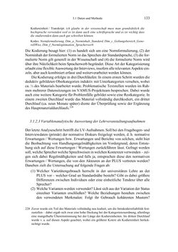 Bild der Seite - 133 - in Bewertungen – Erwartungen – Gebrauch - Sprachgebrauchsnormen zur inneren Mehrsprachigkeit an der Universität