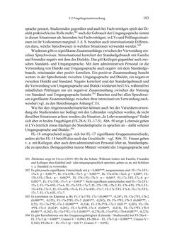 Image of the Page - 183 - in Bewertungen – Erwartungen – Gebrauch - Sprachgebrauchsnormen zur inneren Mehrsprachigkeit an der Universität