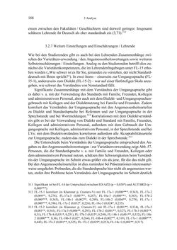 Image of the Page - 188 - in Bewertungen – Erwartungen – Gebrauch - Sprachgebrauchsnormen zur inneren Mehrsprachigkeit an der Universität