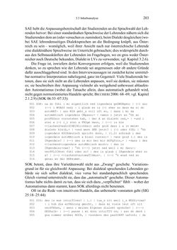 Image of the Page - 203 - in Bewertungen – Erwartungen – Gebrauch - Sprachgebrauchsnormen zur inneren Mehrsprachigkeit an der Universität