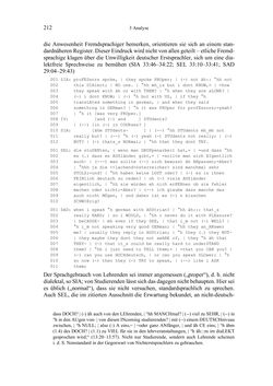 Bild der Seite - 212 - in Bewertungen – Erwartungen – Gebrauch - Sprachgebrauchsnormen zur inneren Mehrsprachigkeit an der Universität