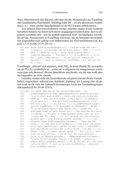 Bild der Seite - 221 - in Bewertungen – Erwartungen – Gebrauch - Sprachgebrauchsnormen zur inneren Mehrsprachigkeit an der Universität