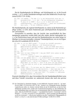 Image of the Page - 238 - in Bewertungen – Erwartungen – Gebrauch - Sprachgebrauchsnormen zur inneren Mehrsprachigkeit an der Universität