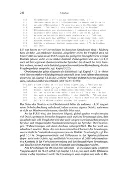 Image of the Page - 242 - in Bewertungen – Erwartungen – Gebrauch - Sprachgebrauchsnormen zur inneren Mehrsprachigkeit an der Universität