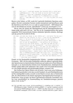 Image of the Page - 244 - in Bewertungen – Erwartungen – Gebrauch - Sprachgebrauchsnormen zur inneren Mehrsprachigkeit an der Universität
