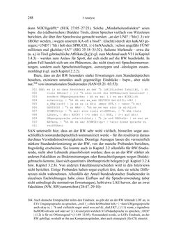 Image of the Page - 248 - in Bewertungen – Erwartungen – Gebrauch - Sprachgebrauchsnormen zur inneren Mehrsprachigkeit an der Universität