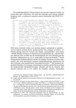 Image of the Page - 253 - in Bewertungen – Erwartungen – Gebrauch - Sprachgebrauchsnormen zur inneren Mehrsprachigkeit an der Universität