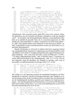 Image of the Page - 258 - in Bewertungen – Erwartungen – Gebrauch - Sprachgebrauchsnormen zur inneren Mehrsprachigkeit an der Universität