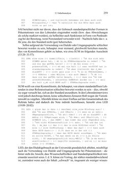 Image of the Page - 259 - in Bewertungen – Erwartungen – Gebrauch - Sprachgebrauchsnormen zur inneren Mehrsprachigkeit an der Universität