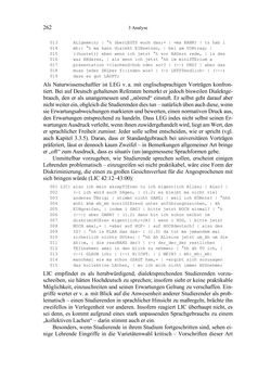 Image of the Page - 262 - in Bewertungen – Erwartungen – Gebrauch - Sprachgebrauchsnormen zur inneren Mehrsprachigkeit an der Universität