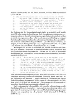 Image of the Page - 263 - in Bewertungen – Erwartungen – Gebrauch - Sprachgebrauchsnormen zur inneren Mehrsprachigkeit an der Universität