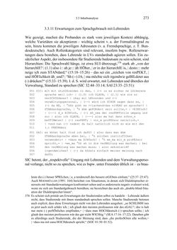 Image of the Page - 273 - in Bewertungen – Erwartungen – Gebrauch - Sprachgebrauchsnormen zur inneren Mehrsprachigkeit an der Universität