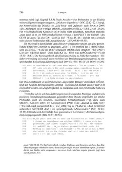 Image of the Page - 296 - in Bewertungen – Erwartungen – Gebrauch - Sprachgebrauchsnormen zur inneren Mehrsprachigkeit an der Universität
